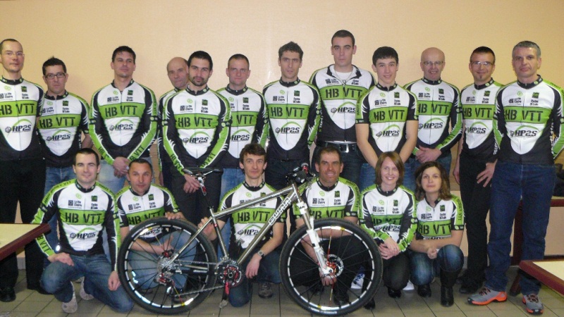 Photo de l'équipe de Haut Bugey VTT février 2012